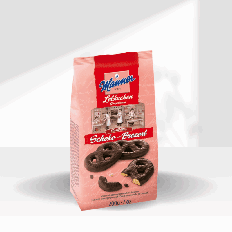 Dark Chocolate Gingerbread Pretzels Manner