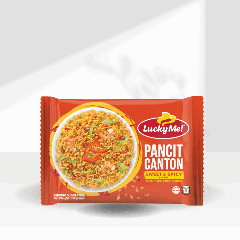 Lucky Me Pancit Canton Sweet Spicy Flavor
