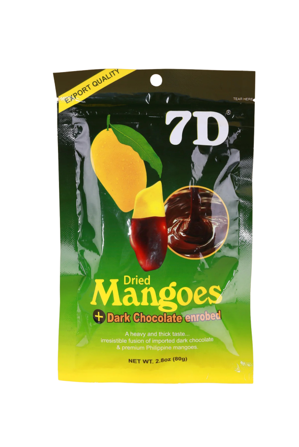Dried Mangoes Dark Chocolate Enrobed 80g