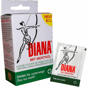 DIANA with Menthol Refreshing Wipes, 8 Pcs