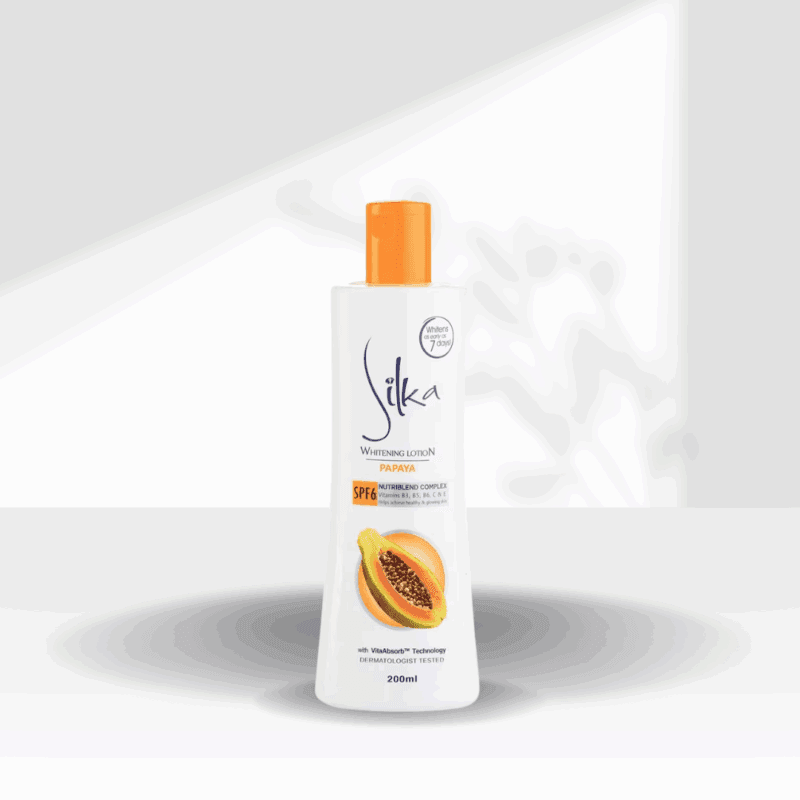 Silka Papaya Whitening Lotion SPF6 200ml