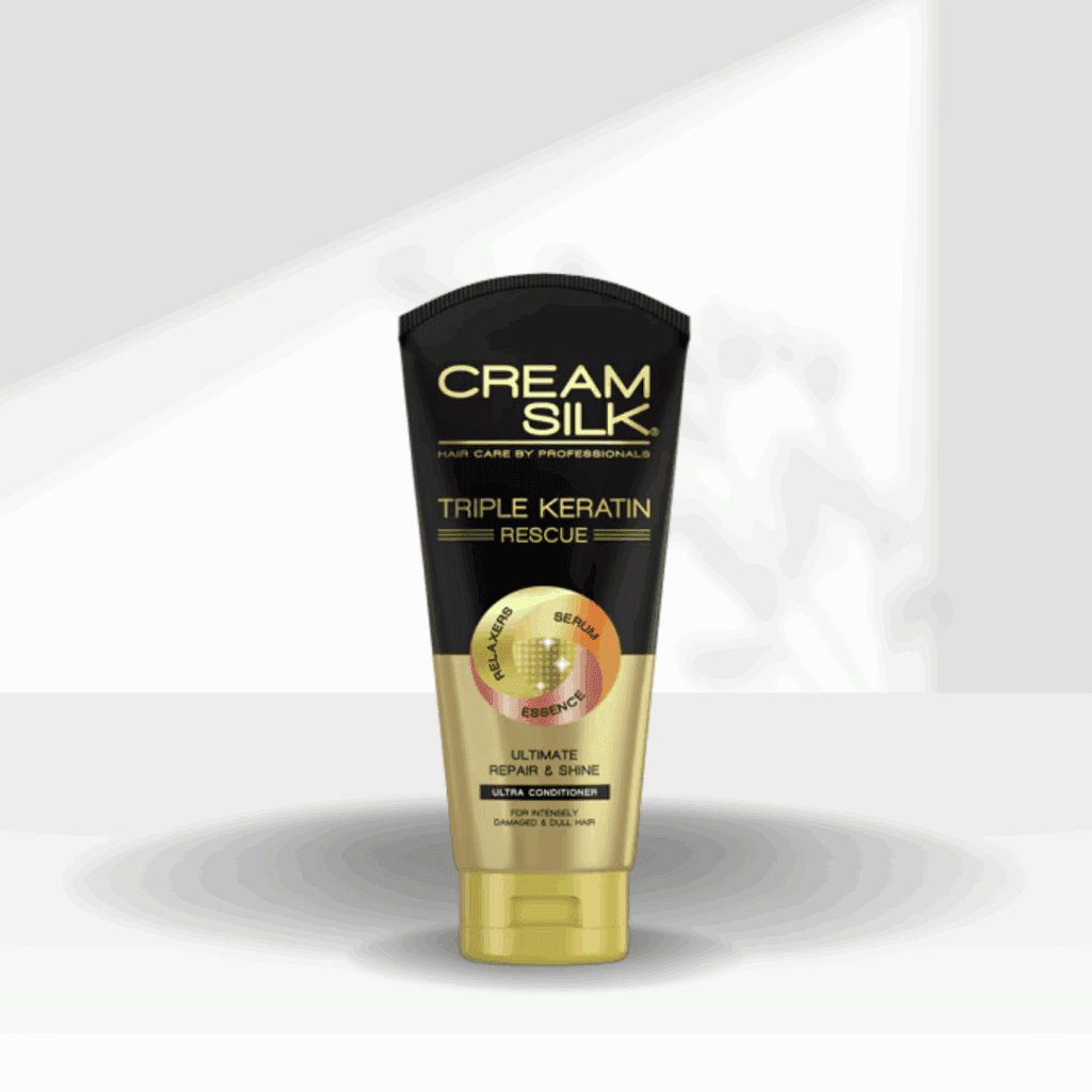 Cream Silk Ultimate REpair & Shine TRiple KEratin Rescue Conditioner 170ml