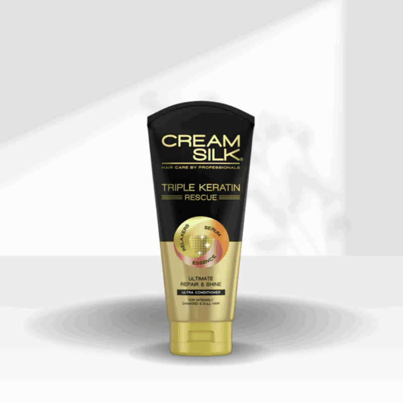Cream Silk Ultimate REpair & Shine TRiple KEratin Rescue Conditioner 170ml